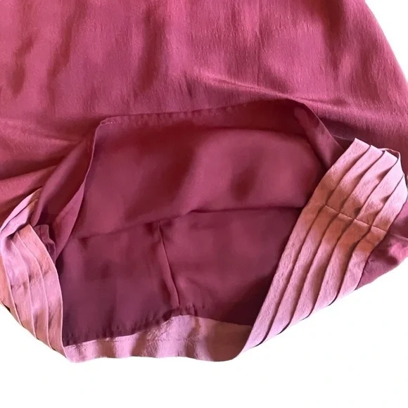 Euc Guess by Marciano 100% silk dress, plum/dusty rose colour, size Small. - Picture 9 of 12